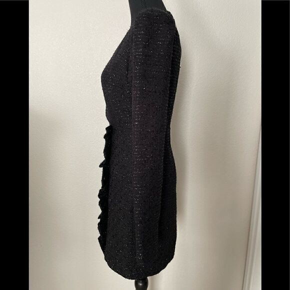 NWT Zara Textured Weave Dress With Ruffles - Picture 7 of 11